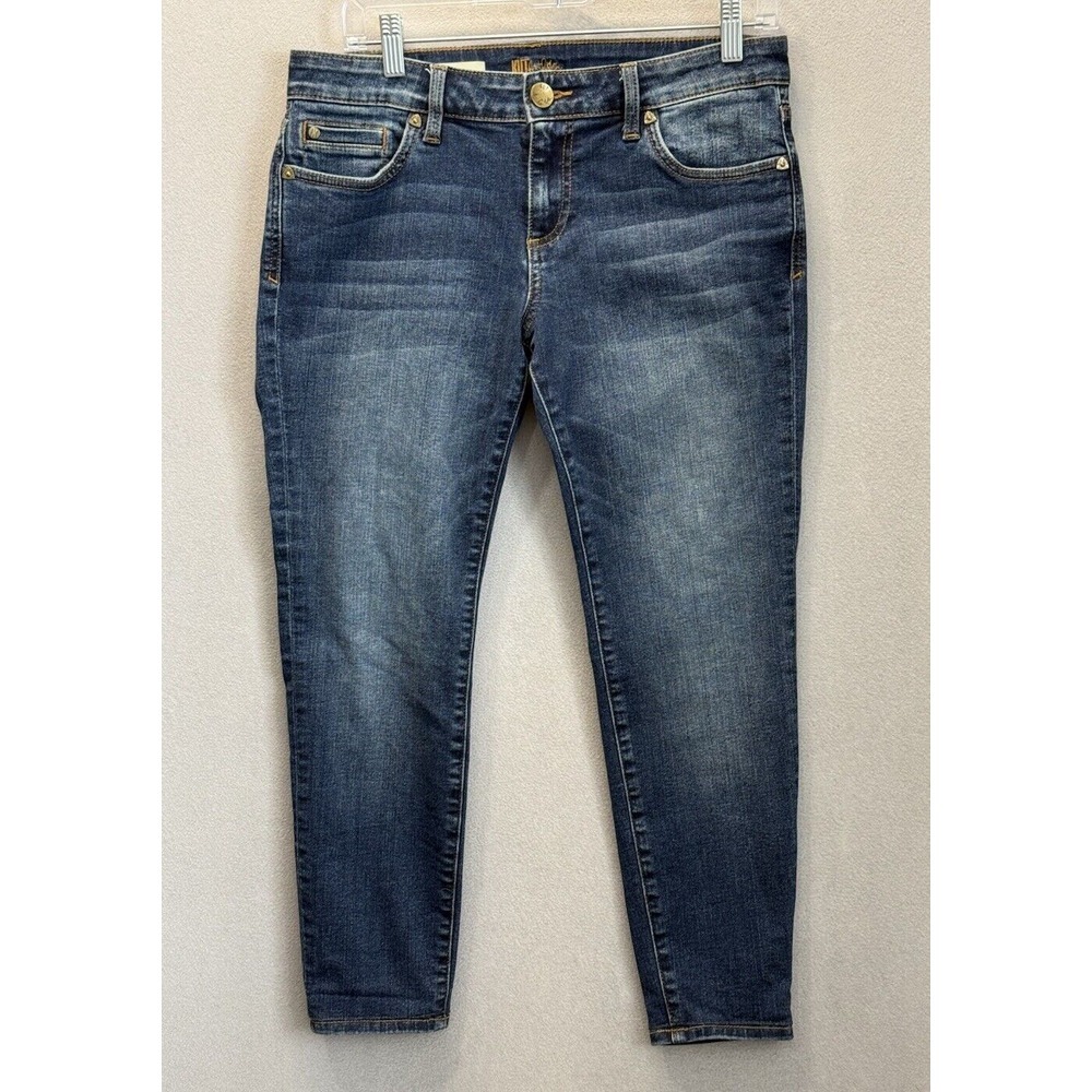 Kut From The Kloth Jeans Women's Petite Sz 8 High Rise Toothpick Skinny Denim